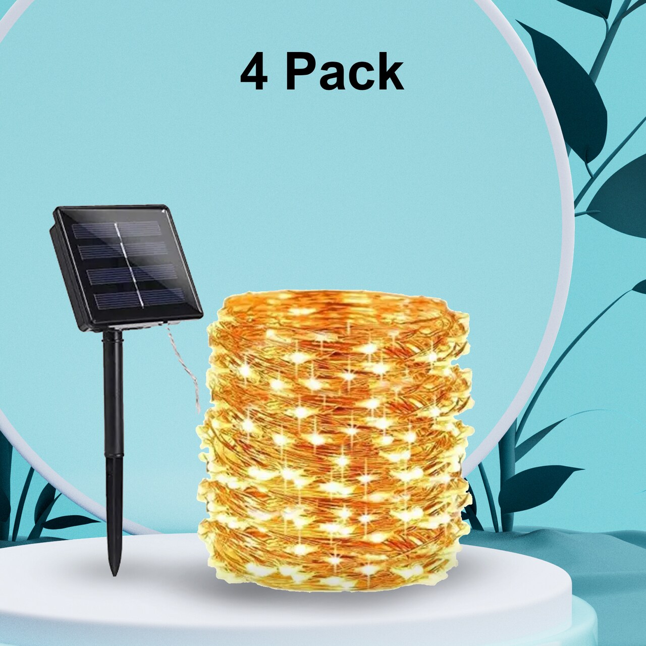 Solar 100 LED Copper Wire Lights – Flexible 32 Ft for Outdoor & Indoor Decoration